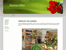 Tablet Screenshot of blumen-biller.de